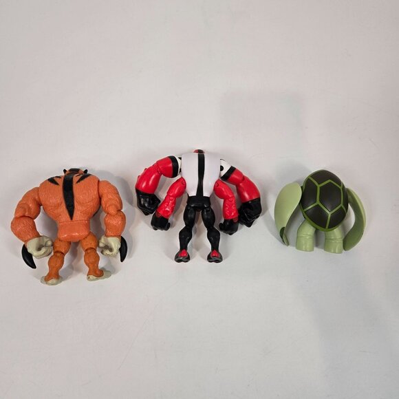 Playmates Ben 10 Action Figures Lot of 3 Terraspin Turtle Rath Tiger Four Arms - Picture 3 of 12